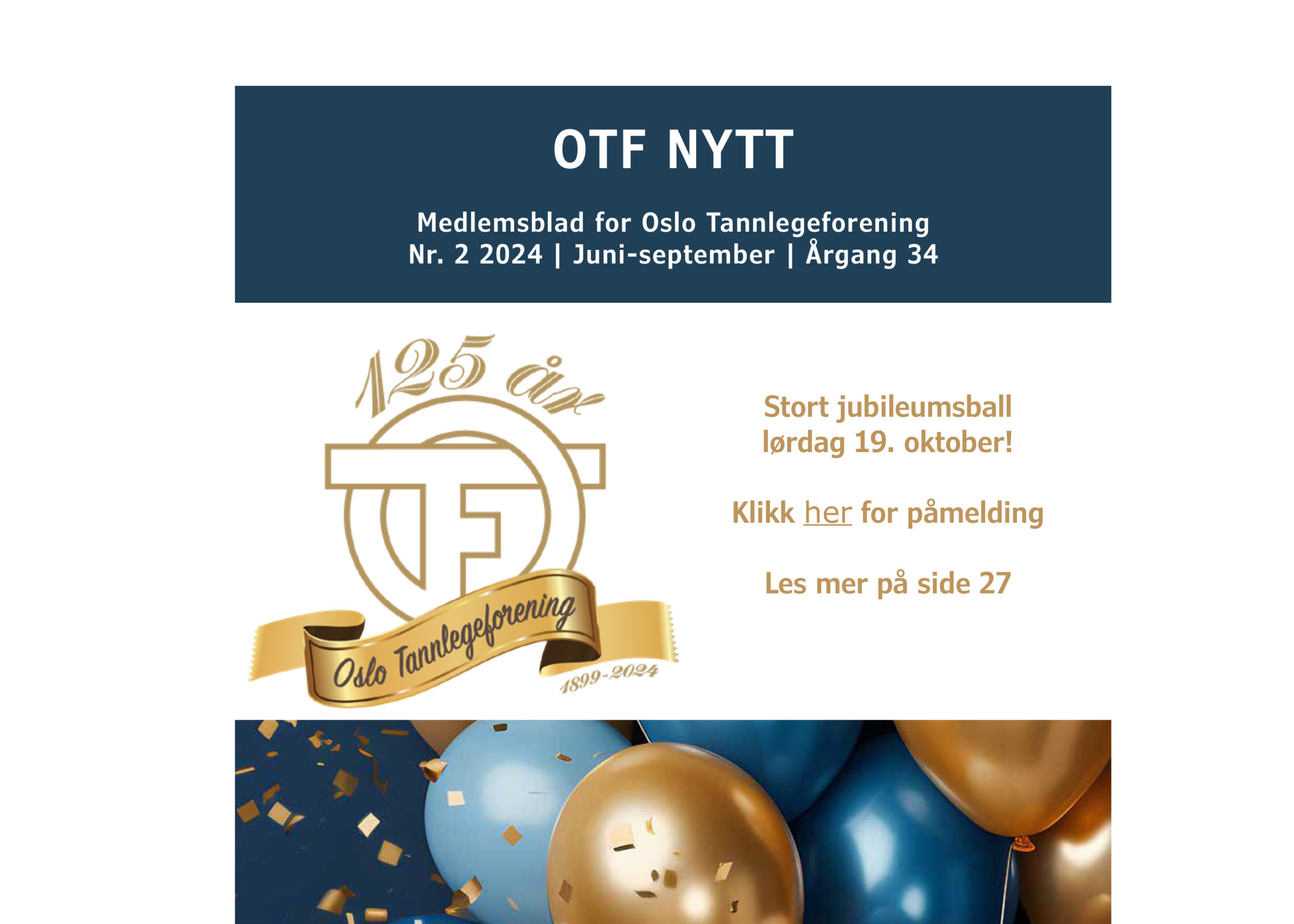 Les sommerens utgave av OTF-nytt nå!